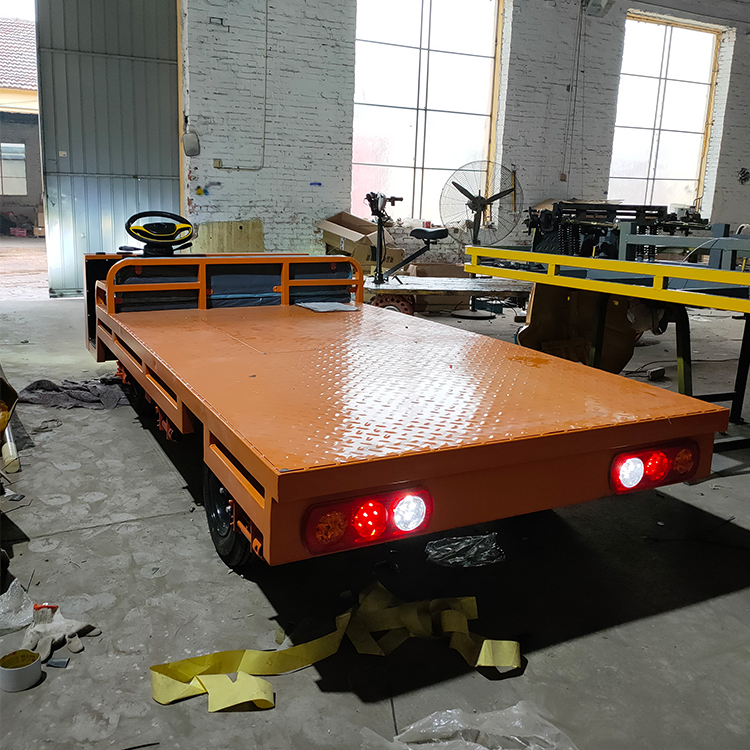 电动四轮平板拖车工业级别大载重蓄电池平板车