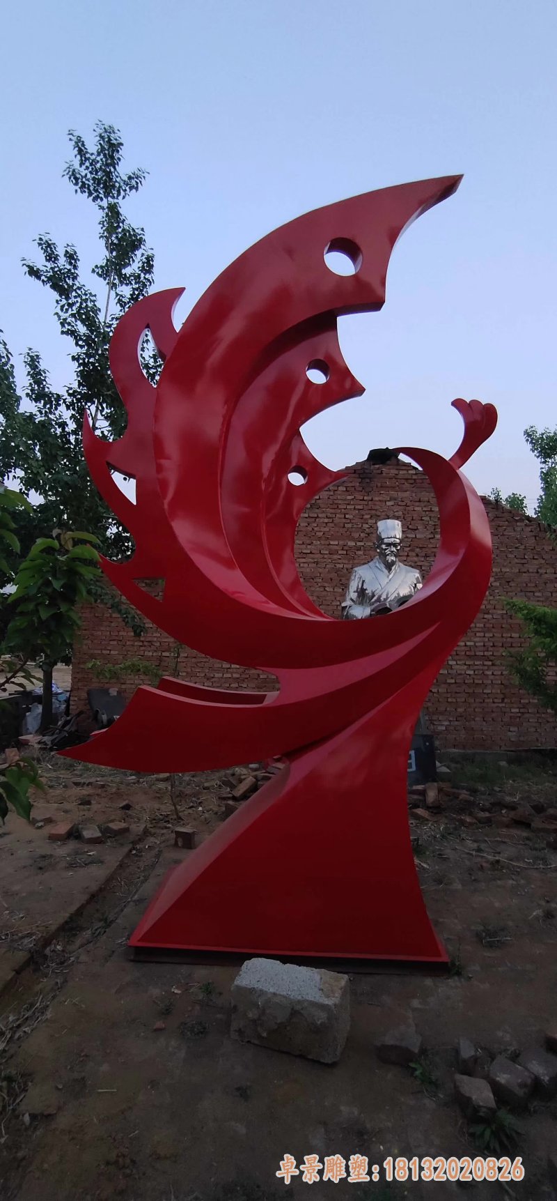 厂家推荐黑龙江火凤凰不锈钢雕塑批发价格高清图