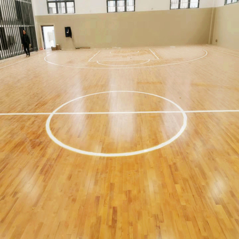 聊城室内篮球馆木地板  弹性隔音地板