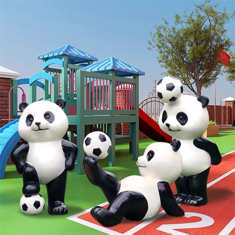 汕尾雕塑厂足球卡通雕塑体育吉祥物雕塑摆件