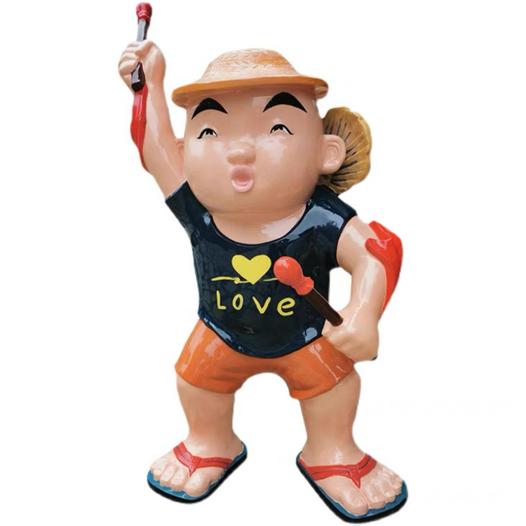 汕尾雕塑厂足球卡通雕塑体育吉祥物雕塑摆件