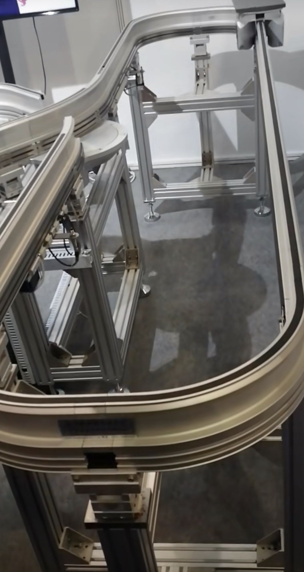 上下循环装配线移动轨道弧形导轨环形自动滑轨厂家直供