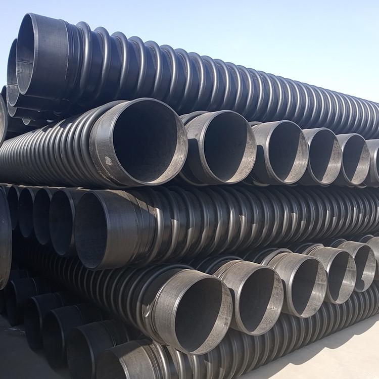 聚乙烯pe缠绕结构壁管 承插式pe中空壁排水管 济南pe缠绕结构壁管 量