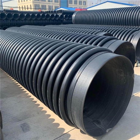 润星聚乙烯hdpe井筒管dn630双壁缠绕井筒管枣庄pe缠绕结构壁管检测过