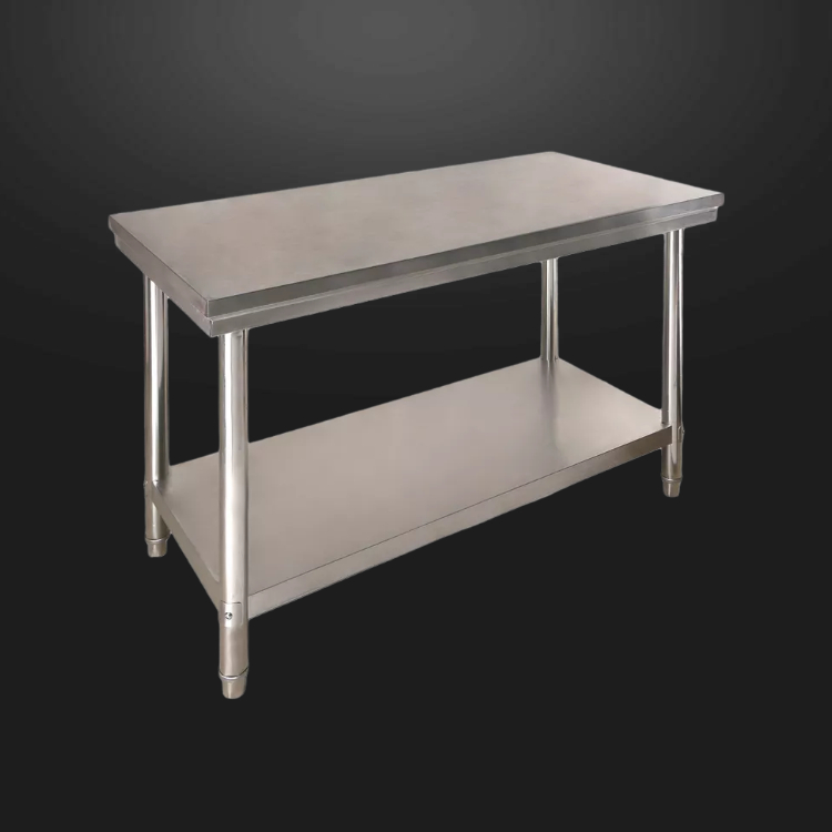 不锈钢双层工作台 厨房打荷台 商用不锈钢操作台