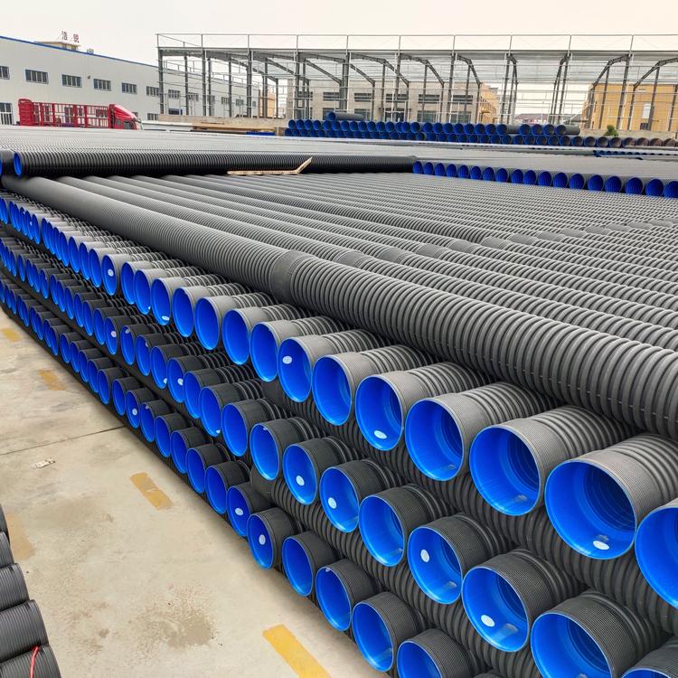 pe双壁波纹污水管 八千牛hdpe双壁波纹管 晋中pe双壁波纹管 国标正