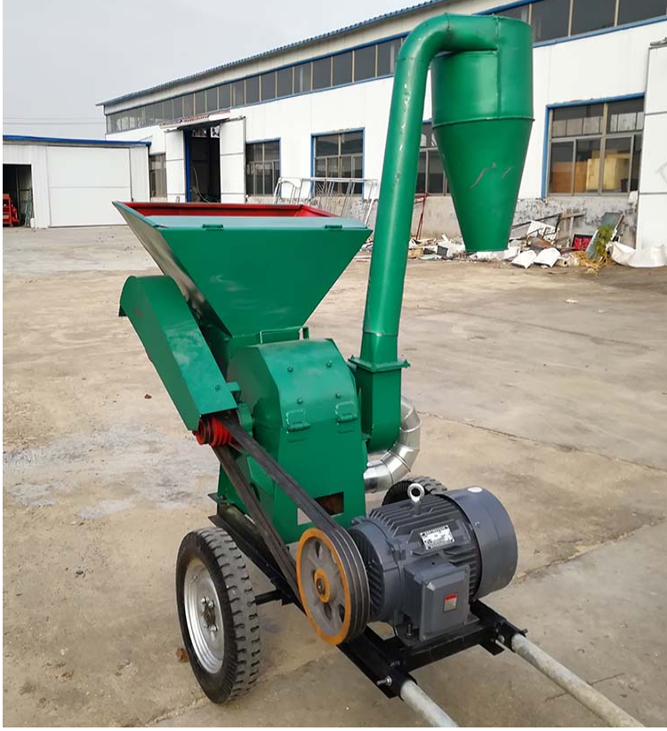 粮食秸秆快速打糠机自动进料粉碎机