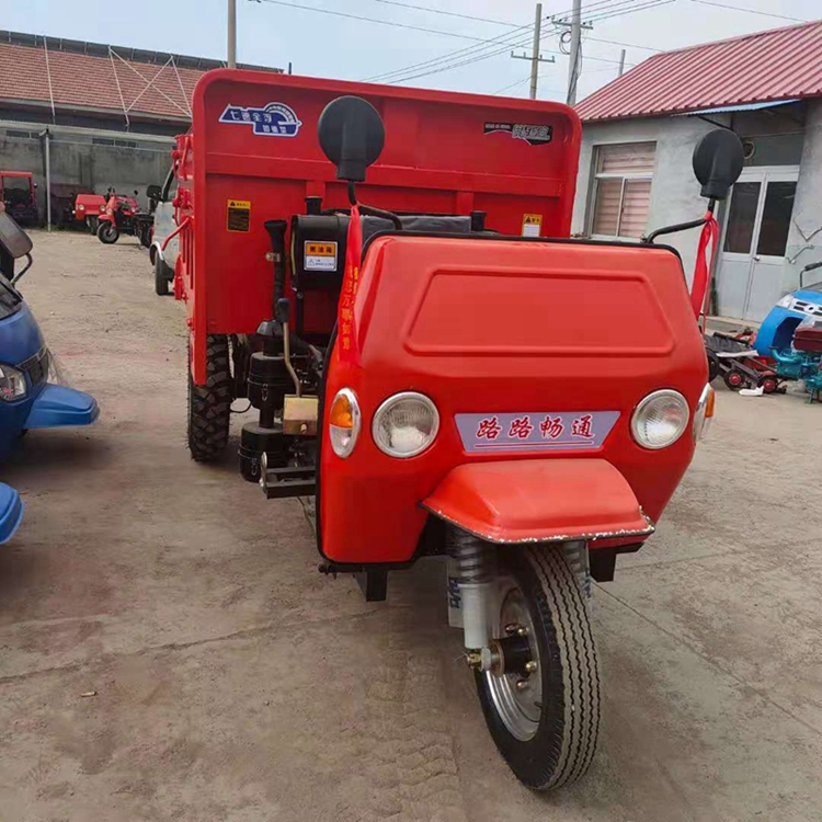 農用柴油三輪車 工地拉貨工程三輪車 小型工程翻斗車