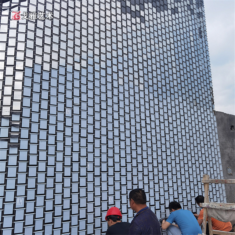 定制风动幕墙厂家 创意风铃幕墙 施工方案