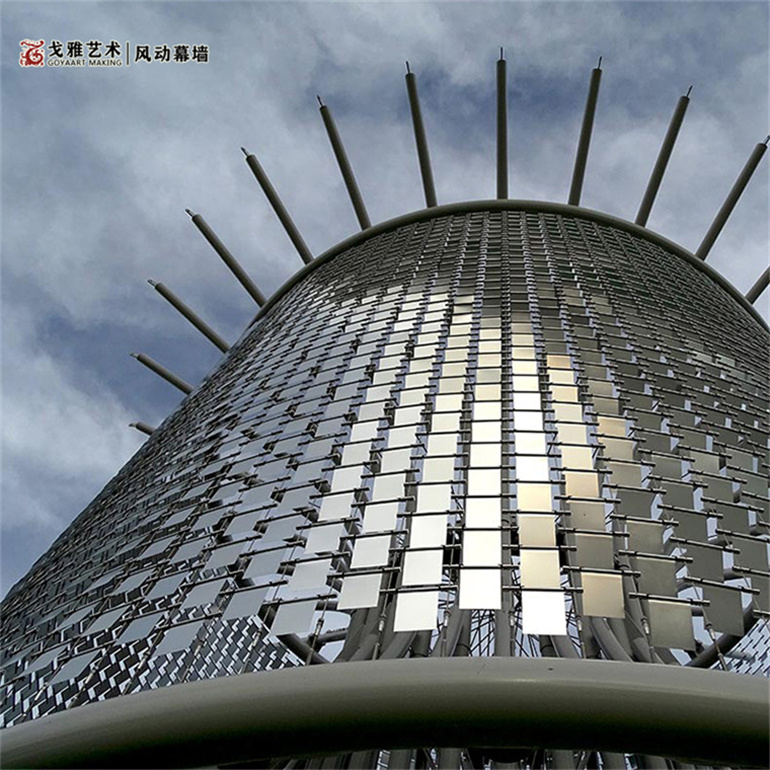 免安装幕墙不锈钢材质 风动墙安装定做 安装师傅