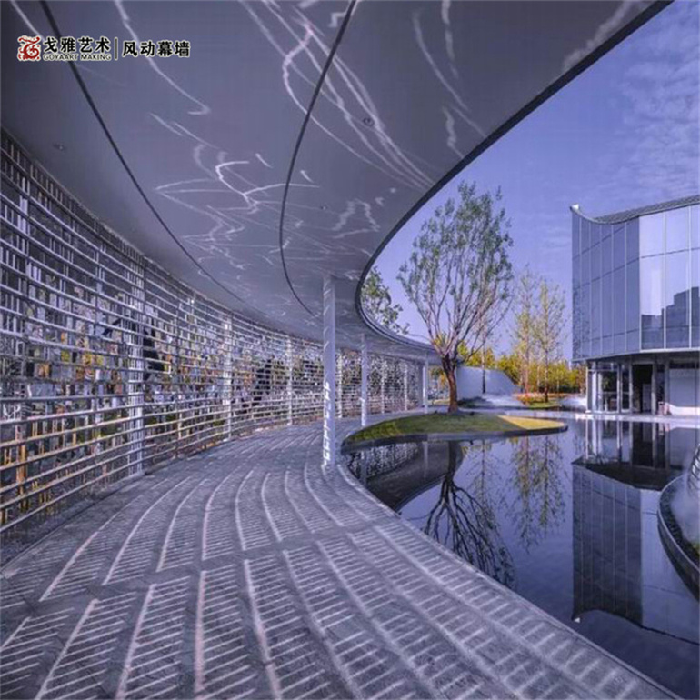 304不锈钢风动幕墙 风动墙组件安装施工 戈雅艺术定制风动墙