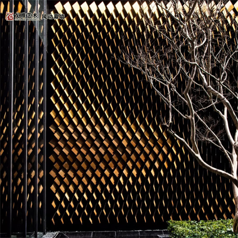 建筑工程风动幕墙 风动景墙源头加工厂 安装团队