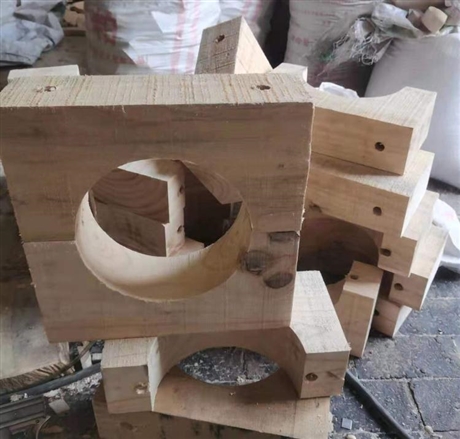 供应全圆空调管道垫木空调管道木托空调风管垫木条