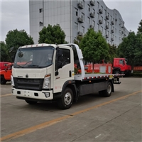 重汽豪沃8吨板清障车 6.8米板长 一拖二清障车