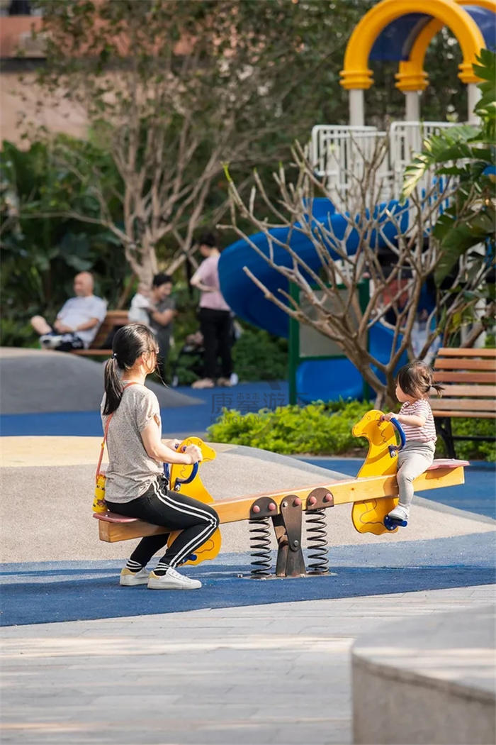 西安小区儿童双人跷跷板厂家批发