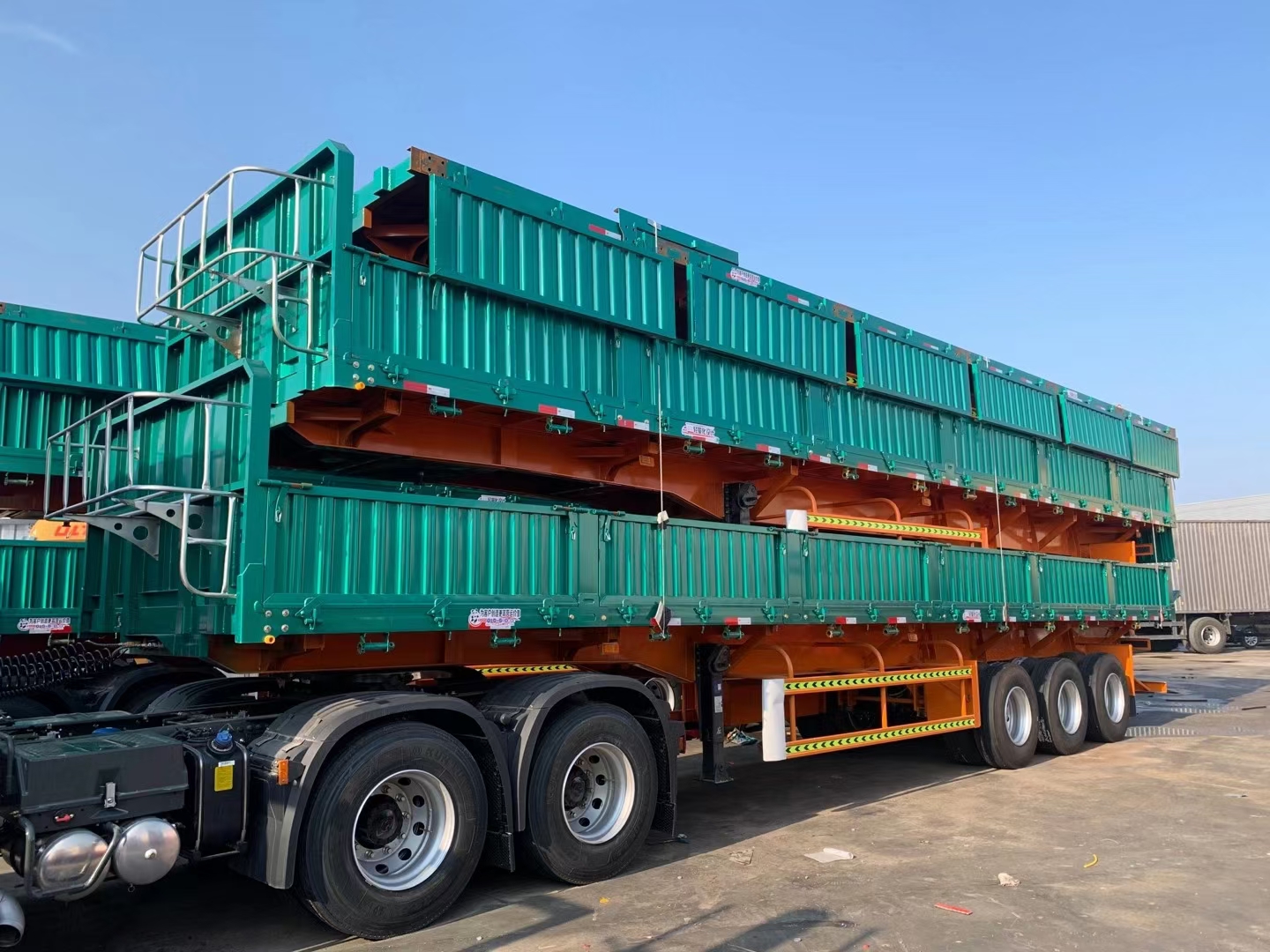 标车侧翻半挂车标车自卸半挂车60侧翻自卸车侧翻半挂车厂家