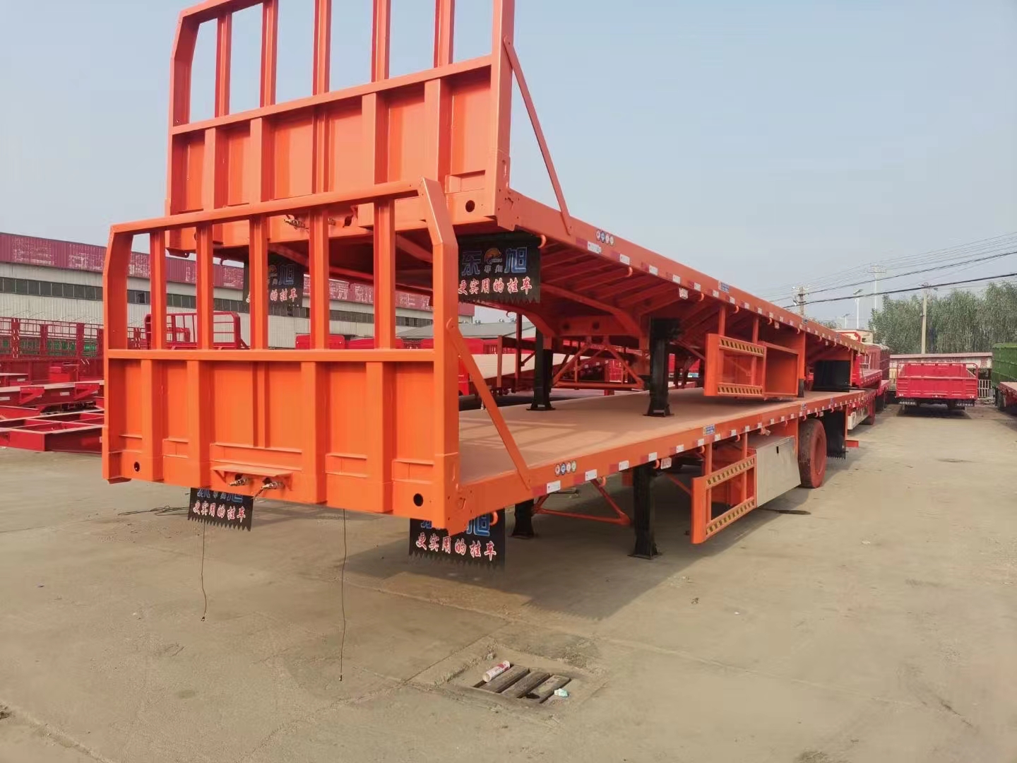 13米75高低板半挂车13米高低板半挂车高低板半挂车厂家