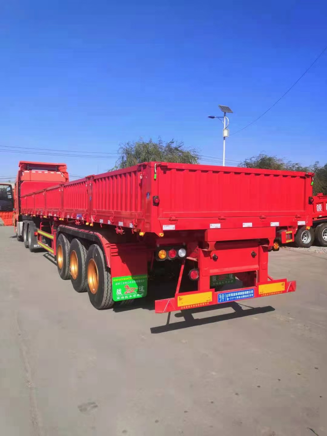 标车侧翻半挂车标车自卸半挂车60侧翻自卸车