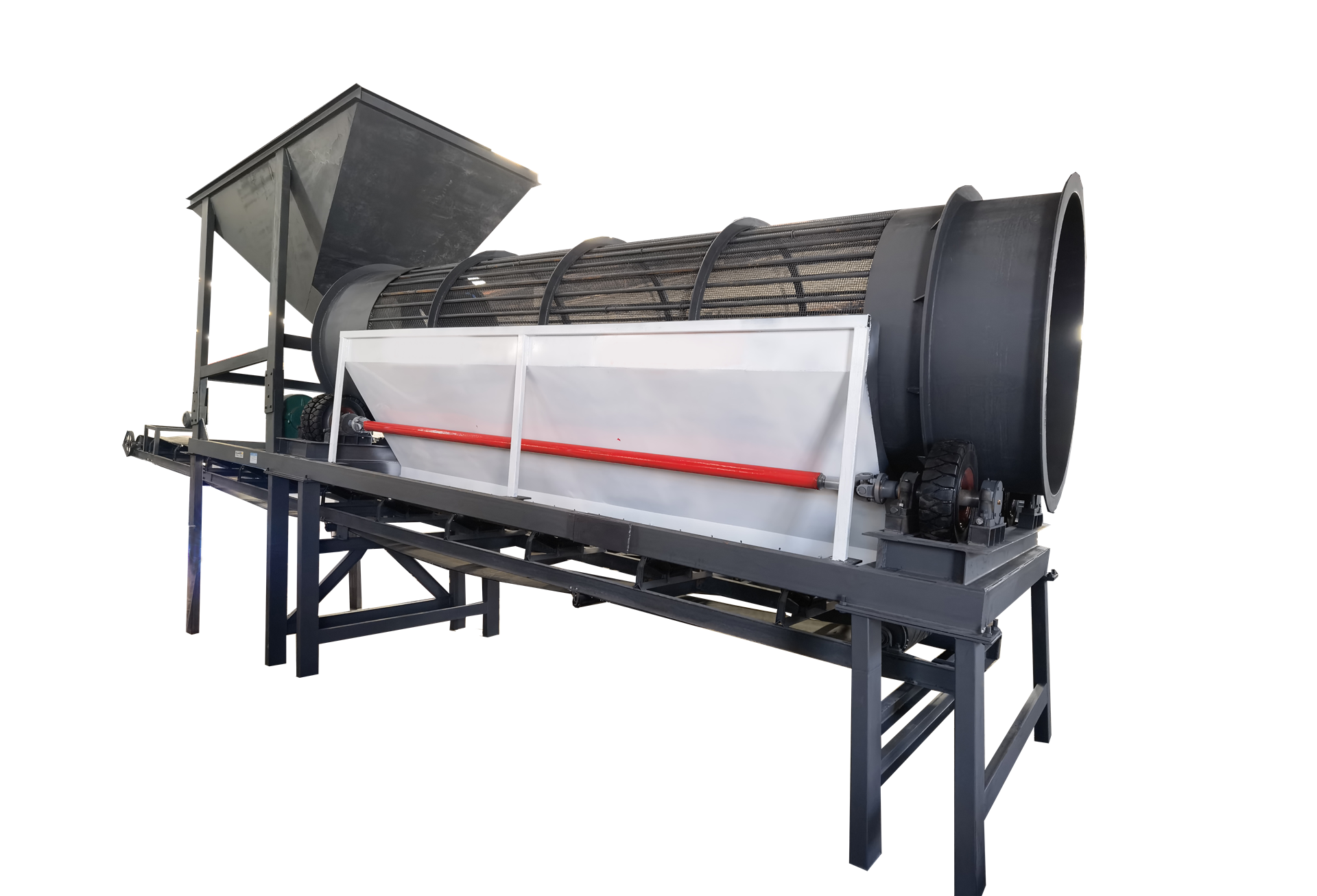 节能移动柴油式筛石机 自动石石分离机 生活垃圾处理滚筒筛