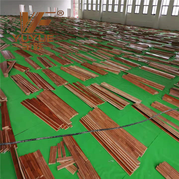 衡阳篮球馆运动木地板 枫桦实木地板价低 