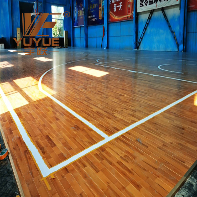 宇跃篮球馆木地板 无锡运动地板厂家