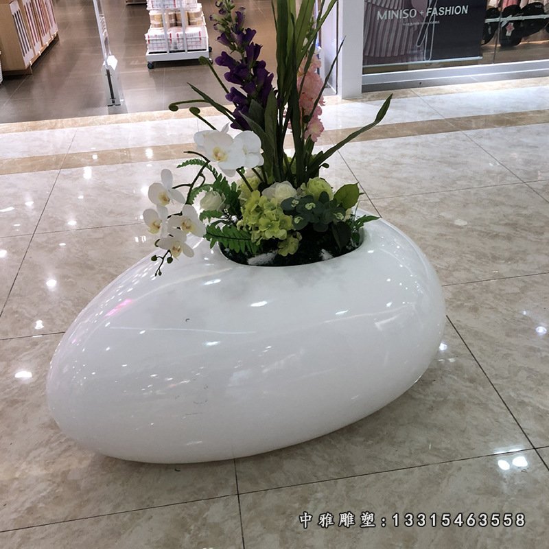 花盆玻璃钢商场景观雕塑