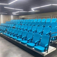 永泰体育 供应 室内手动伸缩看台座椅 低靠背座椅  不易磨损