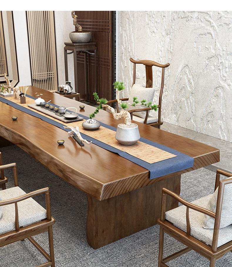茶桌椅组合实木中式功夫茶台家用客厅茶几茶具套装一体大板喝茶茶桌