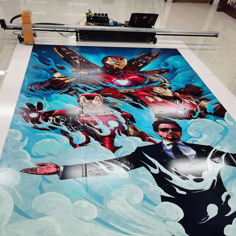 智能3d墙体彩绘车位地面涂鸦机器uv喷绘工业级高精度全自动打印机