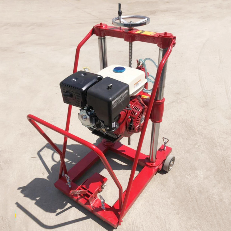 纽威达公路护栏抽芯机汽油混凝土取芯机水泥公路打桩钻孔机操作简单