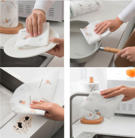 厨房纸一次性洗碗懒人抹布清洁用品无纺布吸水不沾油干湿两用纸巾