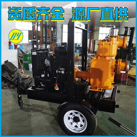 移动自吸泵泵车 柴油水泵8寸离心 防汛排涝 支持定制 博禹