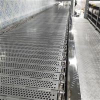 食品链板输送机 蛋挞皮速冻板链线 厂家定做 链板输送机