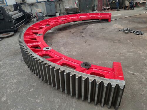 广东1.8米2.2米回转窑齿轮,化工回转窑轮带铸钢310-570