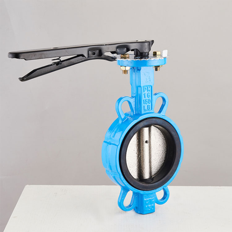 手柄对夹蝶阀 d371x-16 304不锈钢阀芯