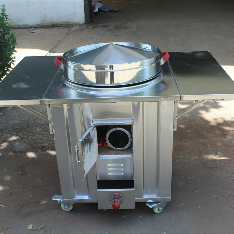 80不锈钢柴火灶烧木材大锅灶可带水箱可移动家用柴火灶台