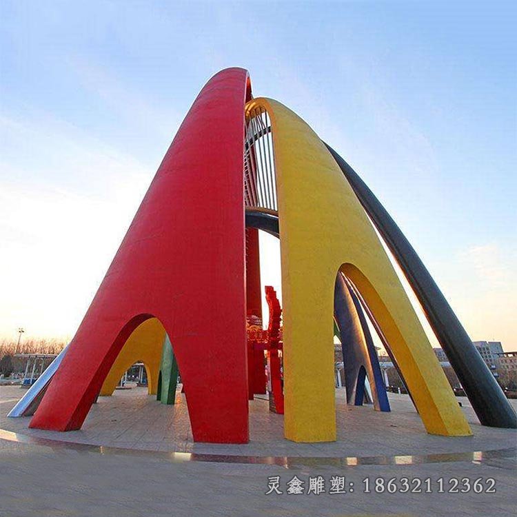 校园彩绘标志景观雕塑