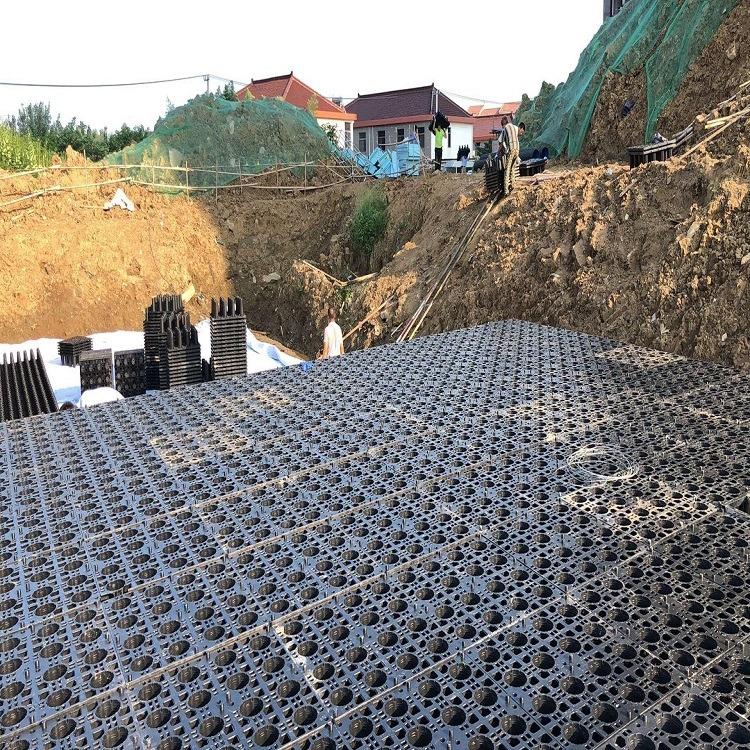 济南 海绵雨水调蓄池 PP塑料雨水模块 东吴 厂家生产施工