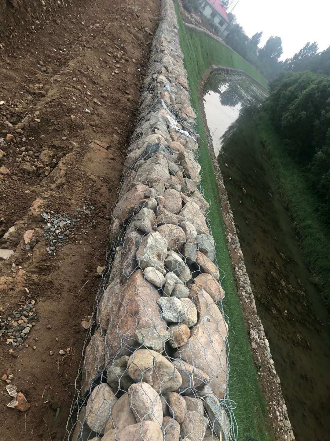 金马河护岸铅丝笼河岸衬砌铅丝笼镀锌铅丝石笼