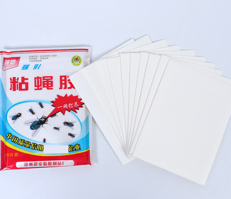 粘蝇胶纸苍蝇纸 粘蝇胶纸苍蝇纸一包10张 苍蝇纸粘蝇胶苍蝇贴