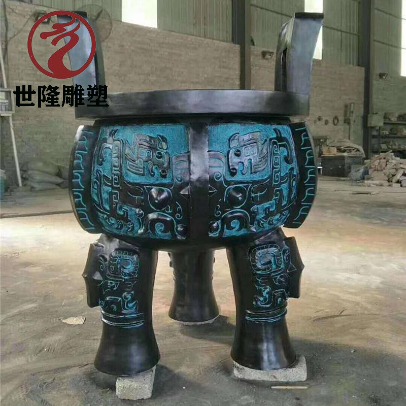 三足铜香炉摆件 世隆铜香炉厂家 寺庙铜香炉图片大全