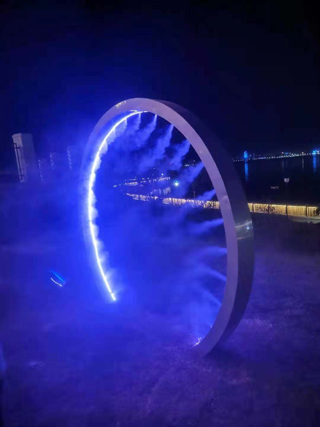 雾化门通道景区通道布置水雾门道具