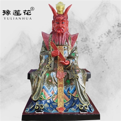 牛王菩萨佛像 寺庙供奉马王大帝神像 牛王马祖爷神像 坐牛老君神像