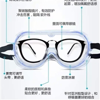 东贝医用护目镜厂家 防飞溅医用隔离眼罩生产企业