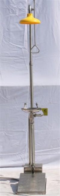 吉林6620不锈钢立式洗眼器 长春自动排空防冻型复合式洗眼器