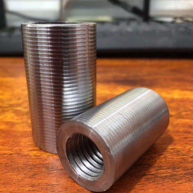 海晨销售钢筋连接套管 正反丝国标钢筋套筒 直螺纹连接套筒规格