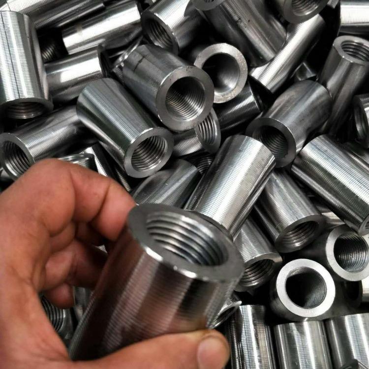 海晨销售国标16mm钢筋套筒 直螺纹连接套筒 直螺纹套管可定制生产