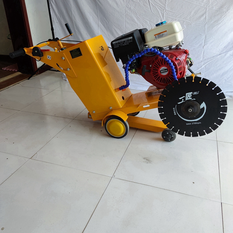 手推式马路切缝机500汽油路面切割机混凝土马路切割机