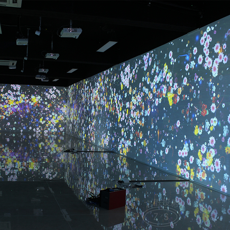 3d全息投影舞台广州大屏投影厂家亲子互动体感游戏