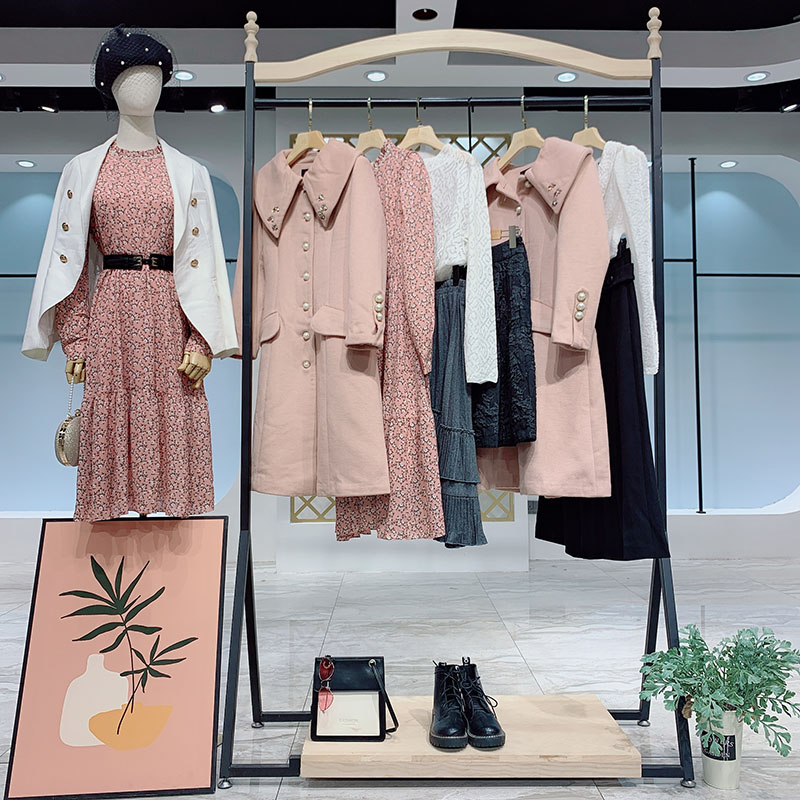 ulzlfan女装货源慧之芳双面羊绒大衣货源批发专柜品牌撤柜一手货源